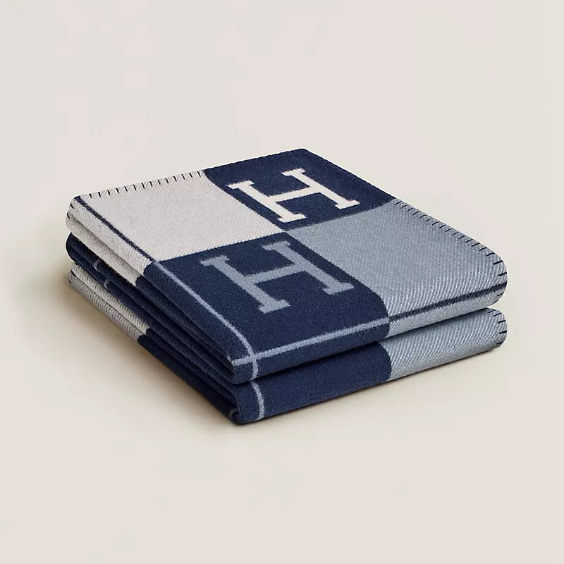 Hermès Avalon III throw blanket écru / caban