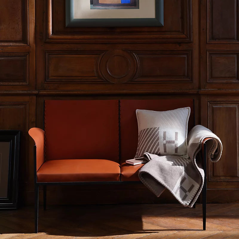 Hermès Avalon Zellige pillow naturel / galet