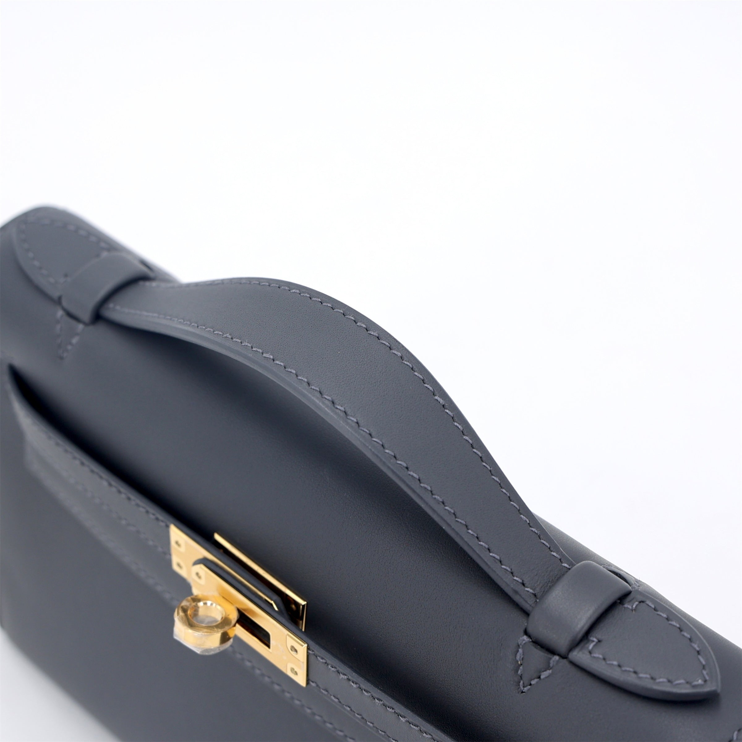 Hermès Kelly Pochette Ardoise GHW