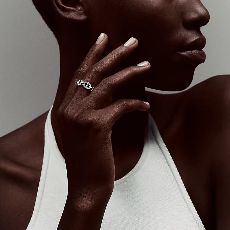 Hermès Bague Chaîne d'ancre Enchaînée, petit modèle