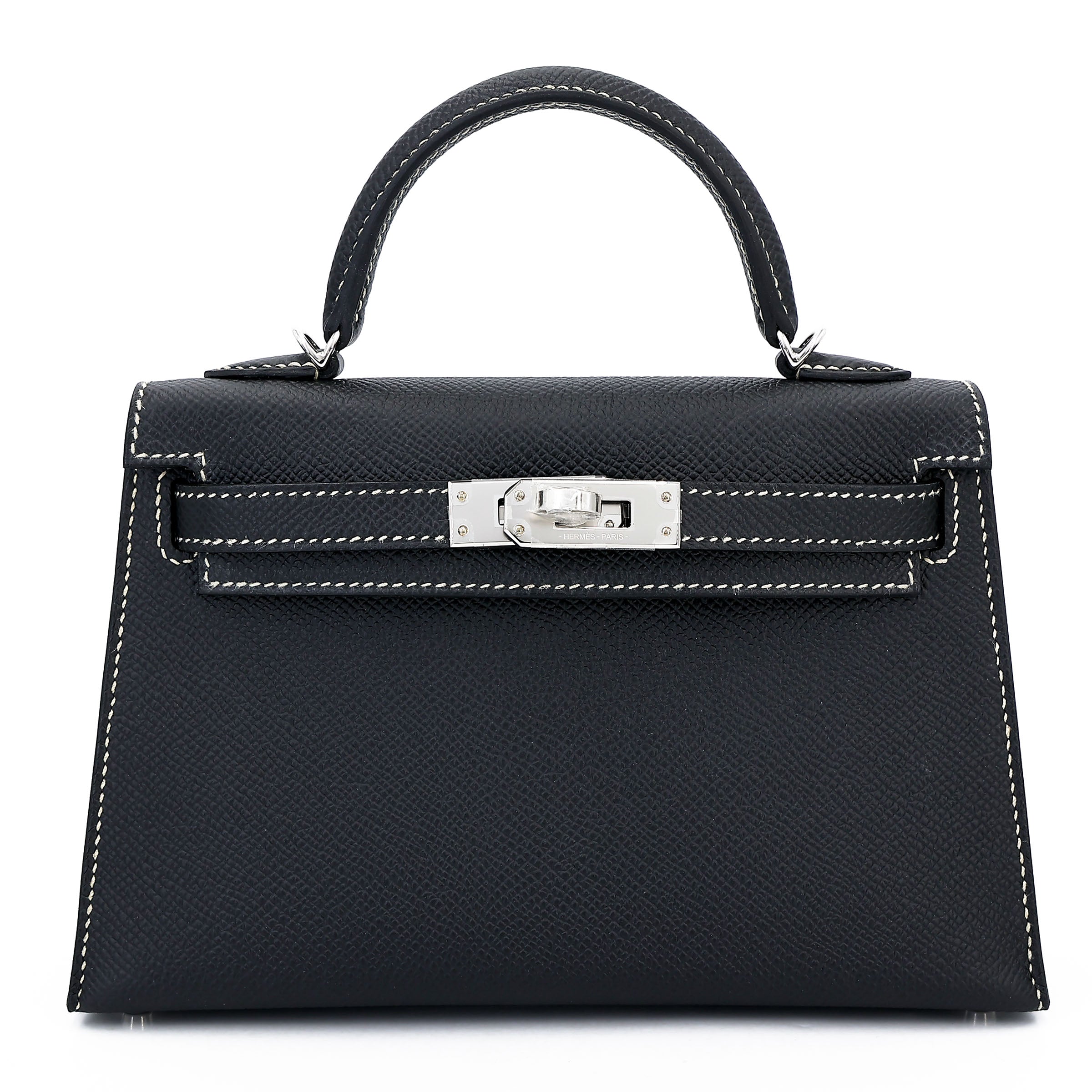 Hermès Special Order Mini Kelly II HSS Noir Gris Perle PHW