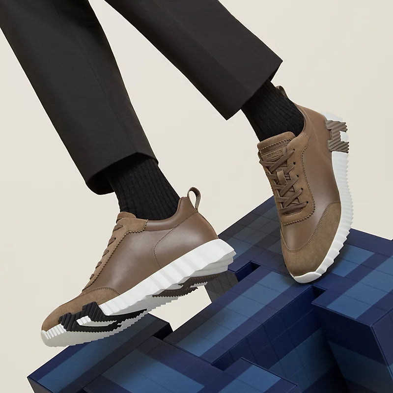 Hermès Mens Bouncing Sneaker Étoupe