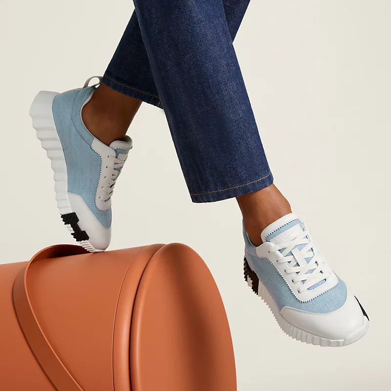 Hermès Bouncing Sneaker Bleu Clair / Blanc