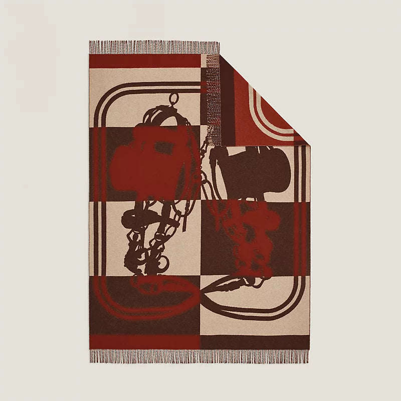 Hermès Brides de Gala blanket rouge H