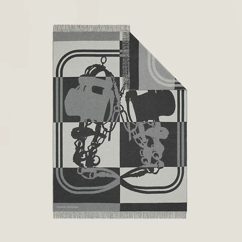 Hermès Brides de Gala blanket anthracite