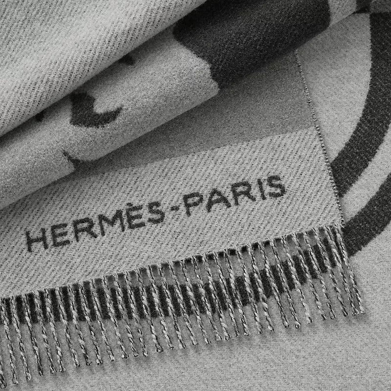 Hermès Brides de Gala blanket anthracite