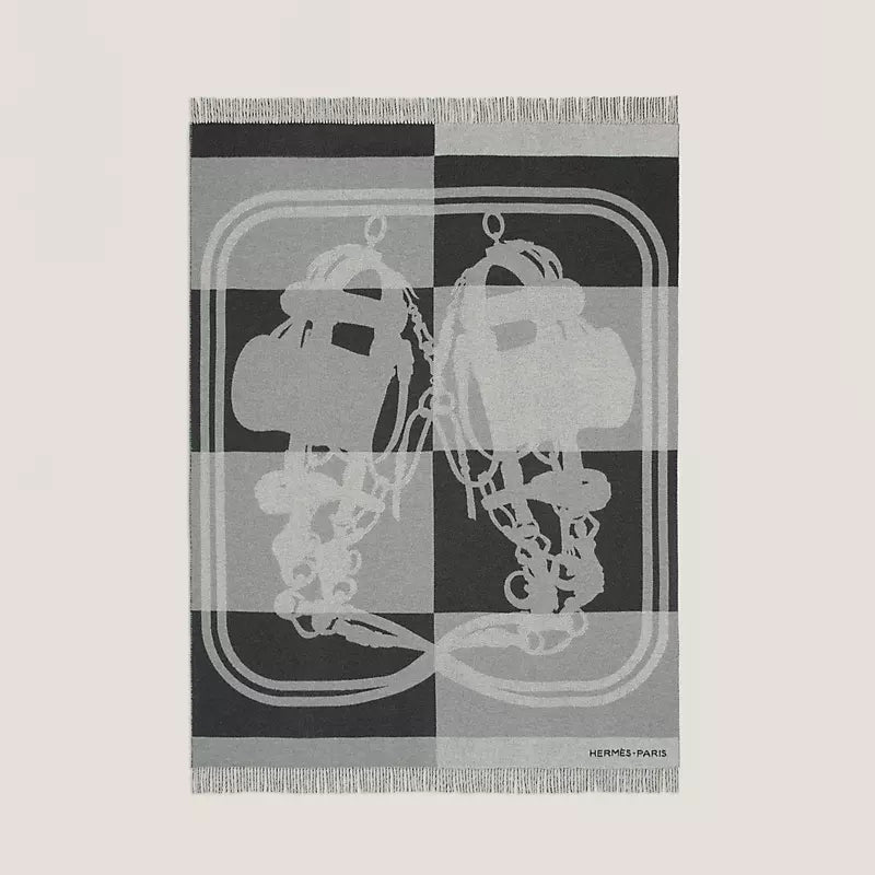 Hermès Brides de Gala blanket anthracite
