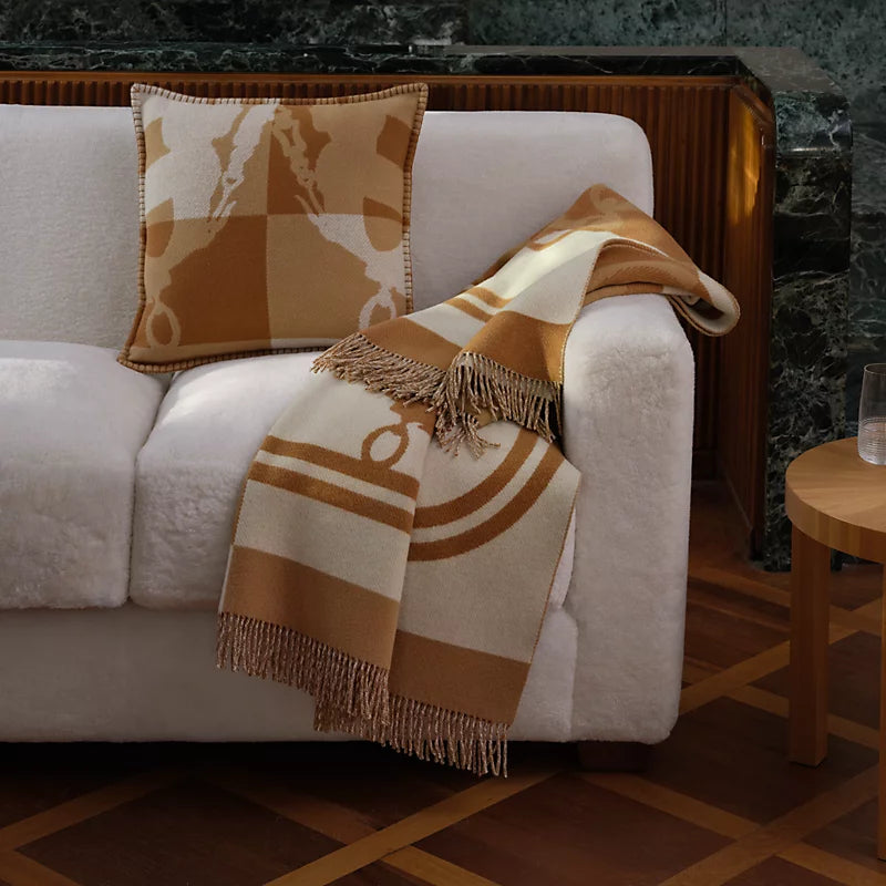 Hermès Brides de Gala blanket anthracite