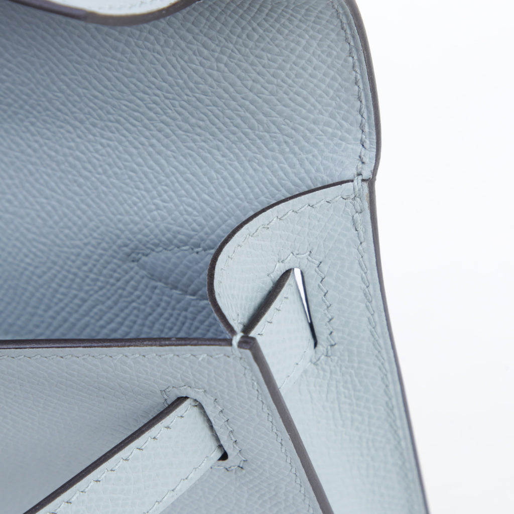 Hermès Kelly Cut Bleu Glacier Epsom PBHW