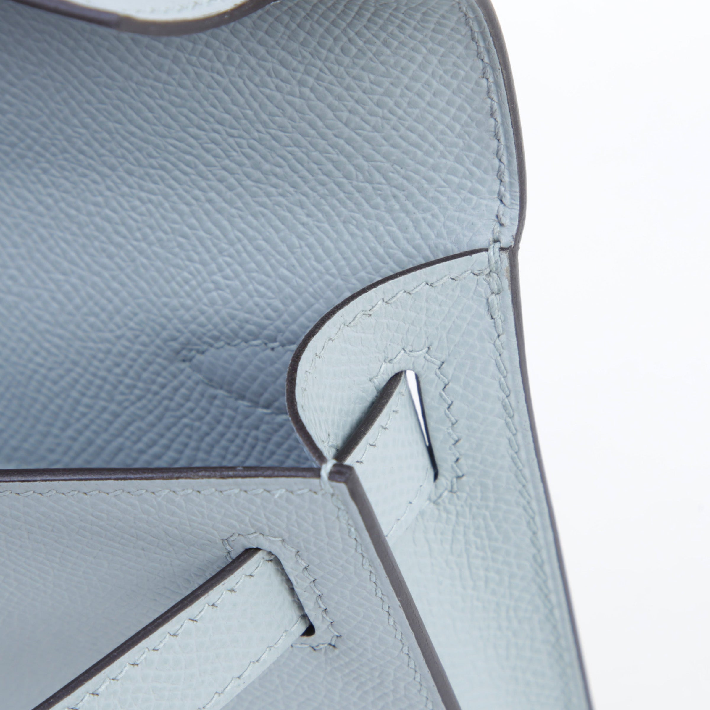 Hermès Kelly Cut Bleu Glacier Epsom PBHW