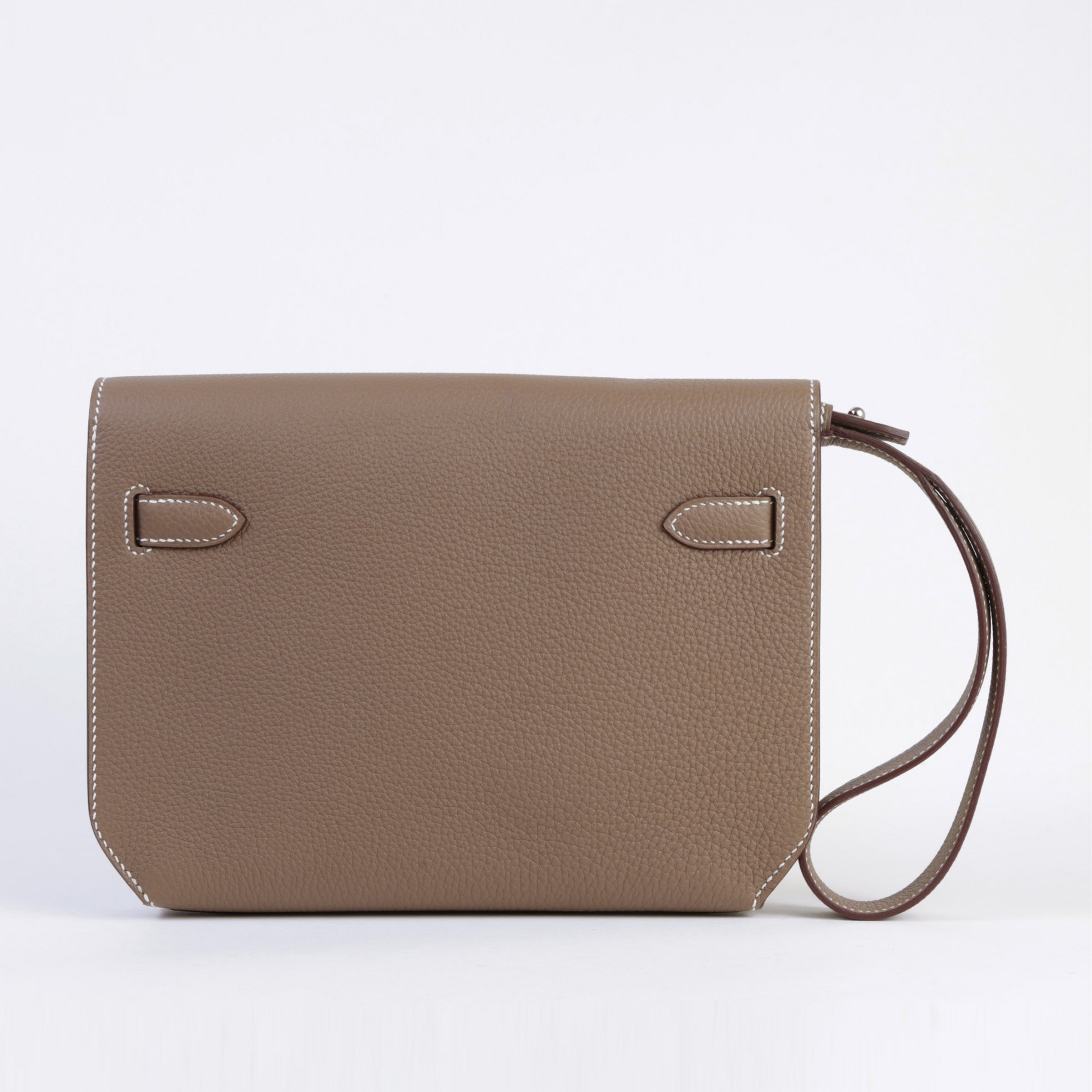 Hermès Kelly Dépêches Etoupe PHW