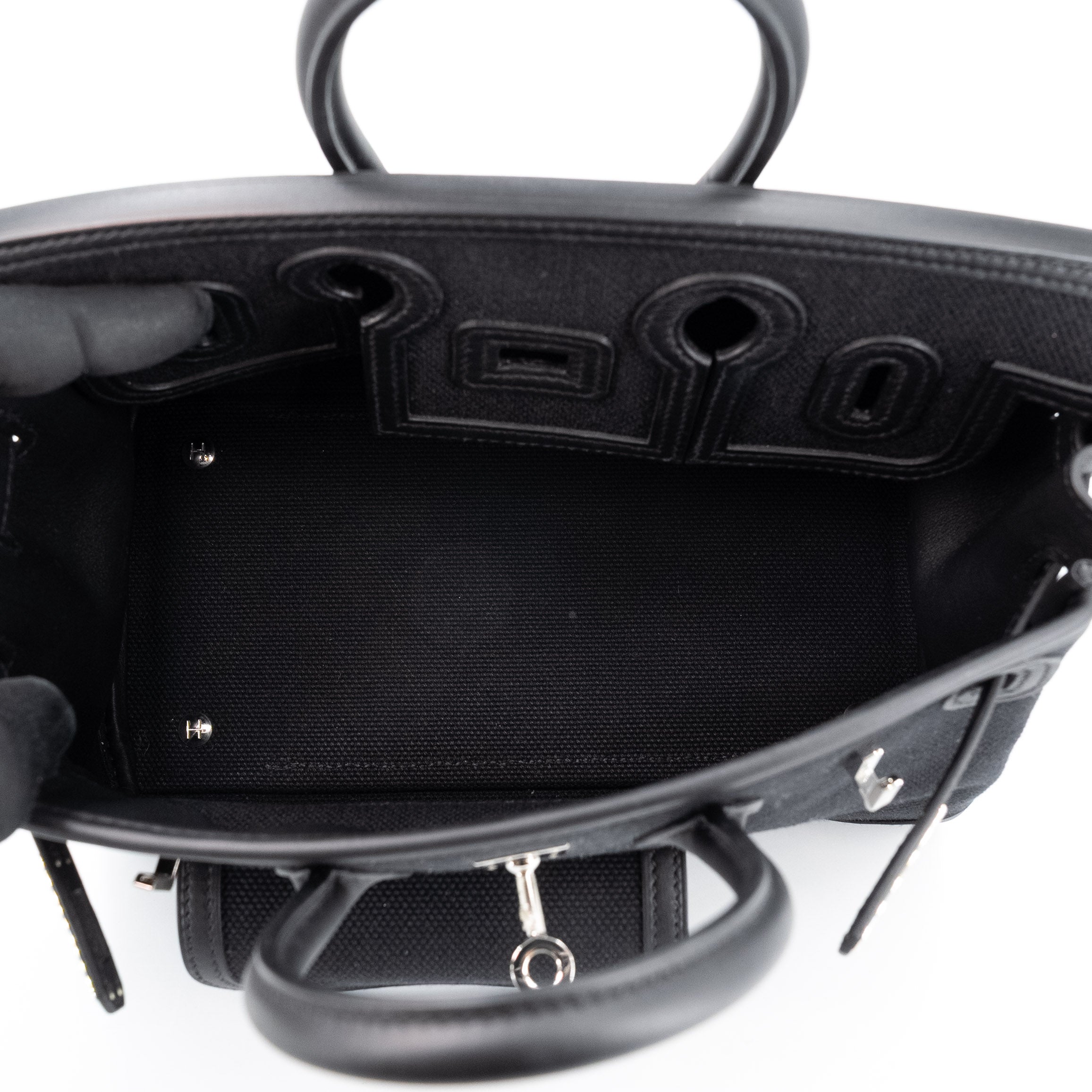 Hermès Kelly Elan Folie Noir Shiny Porosus Crocodile Ostrich Feather GHW