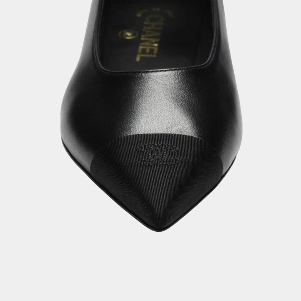 Chanel Mary Janes in Lambskin and Grosgrain