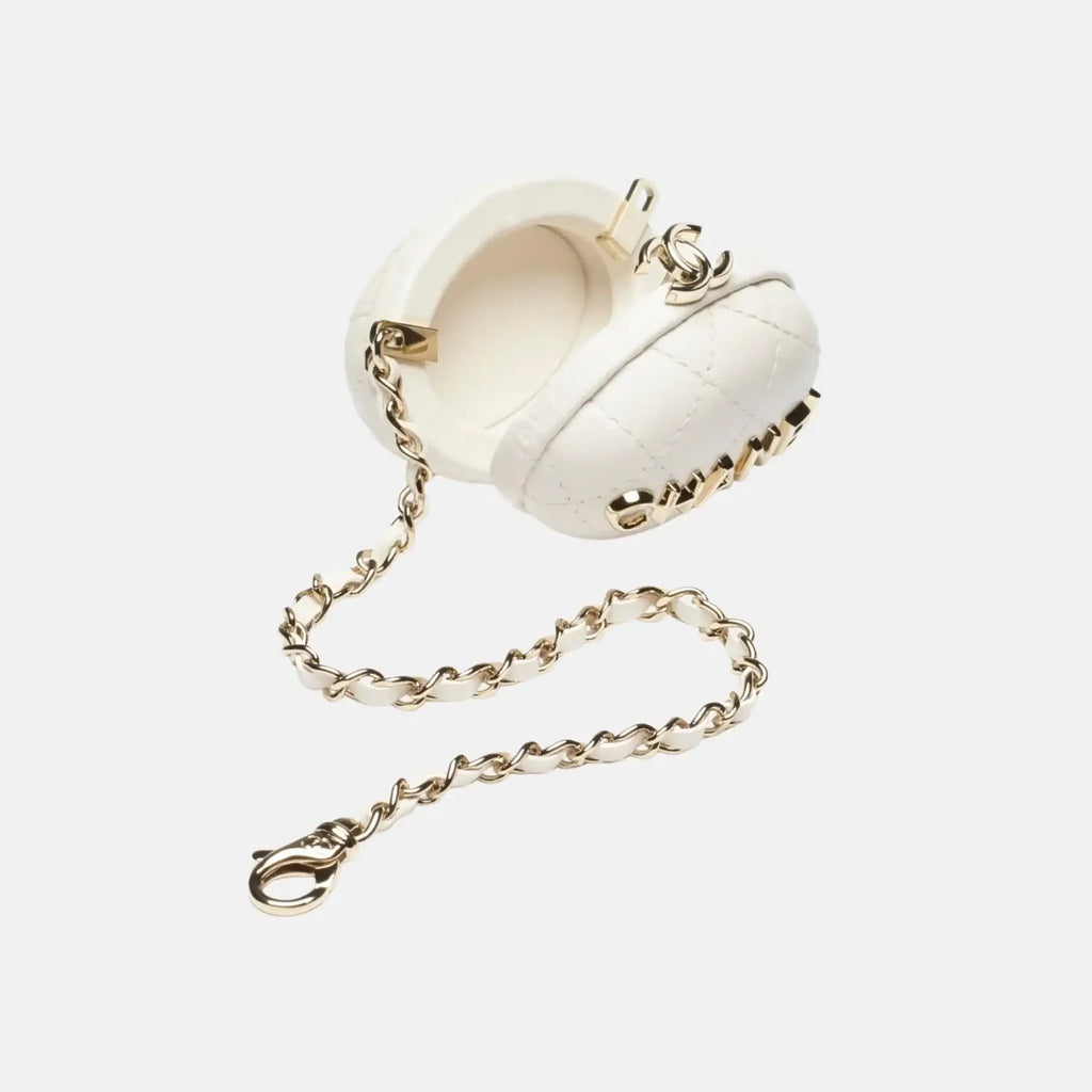 Chanel Mini Bag Charm Lambskin - White