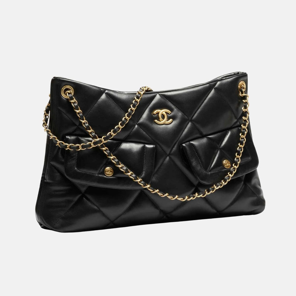byElevae_hero_shopping-bag-shiny-lambskin-black-gold-tone-metal