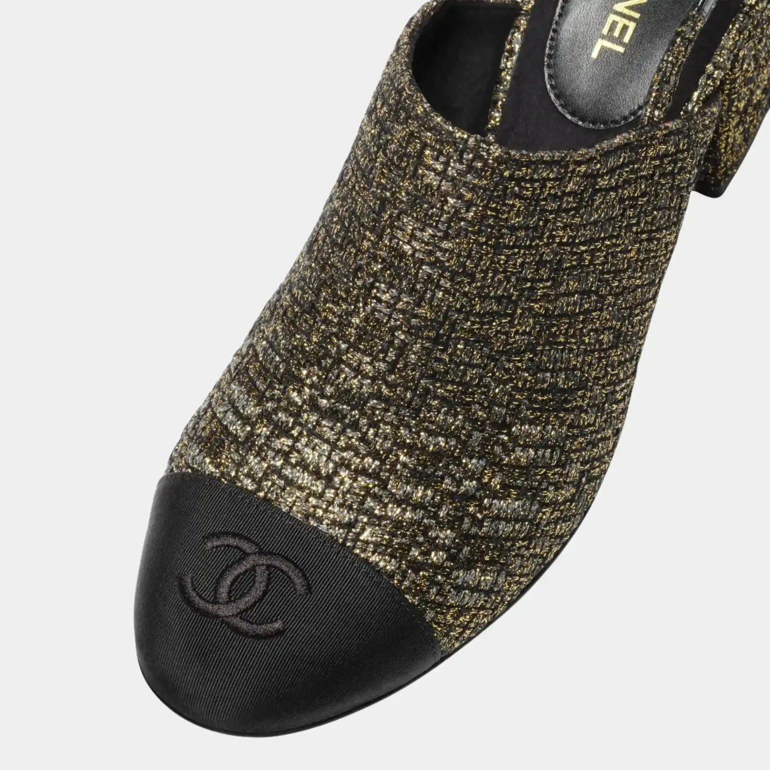Chanel Slingback in Tweed & Grosgrain