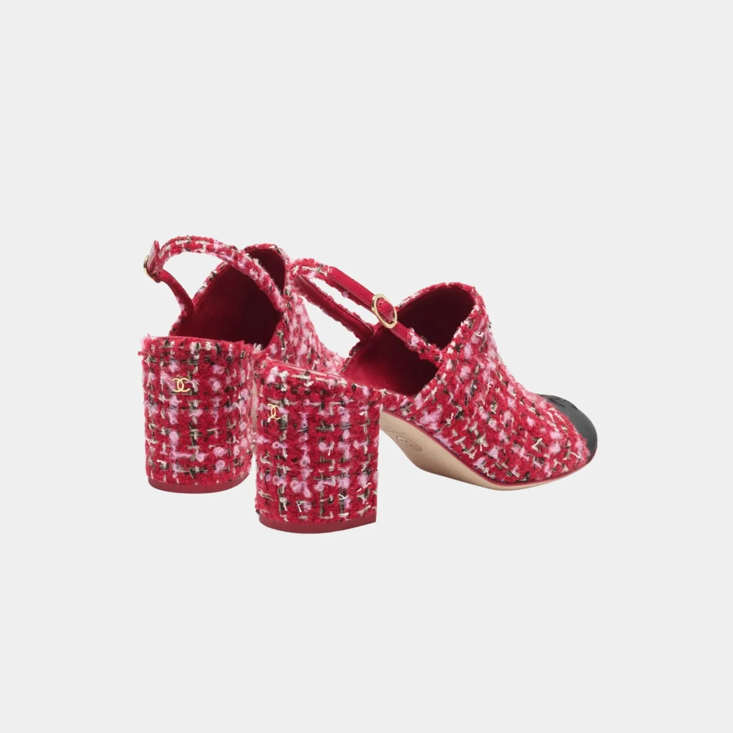 Chanel Slingbacks in Tweed & Gros-grain