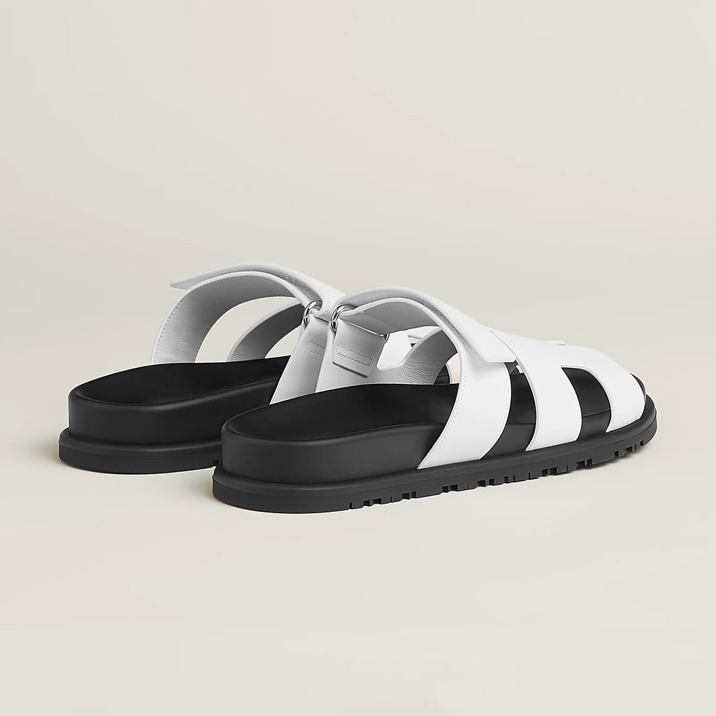 Hermès Chypre Sandals Blanc