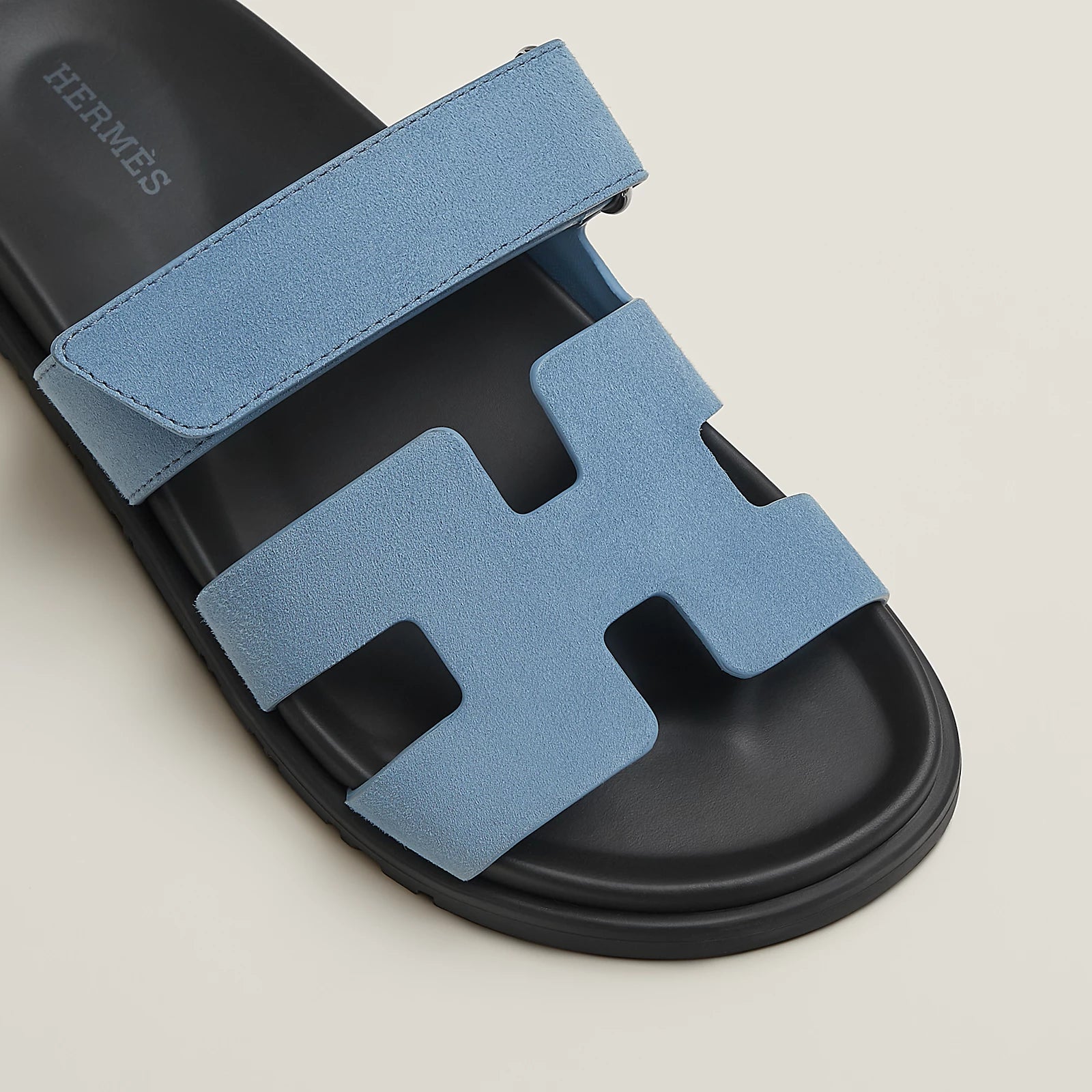 Hermès Chypre Sandals Bleu Jean