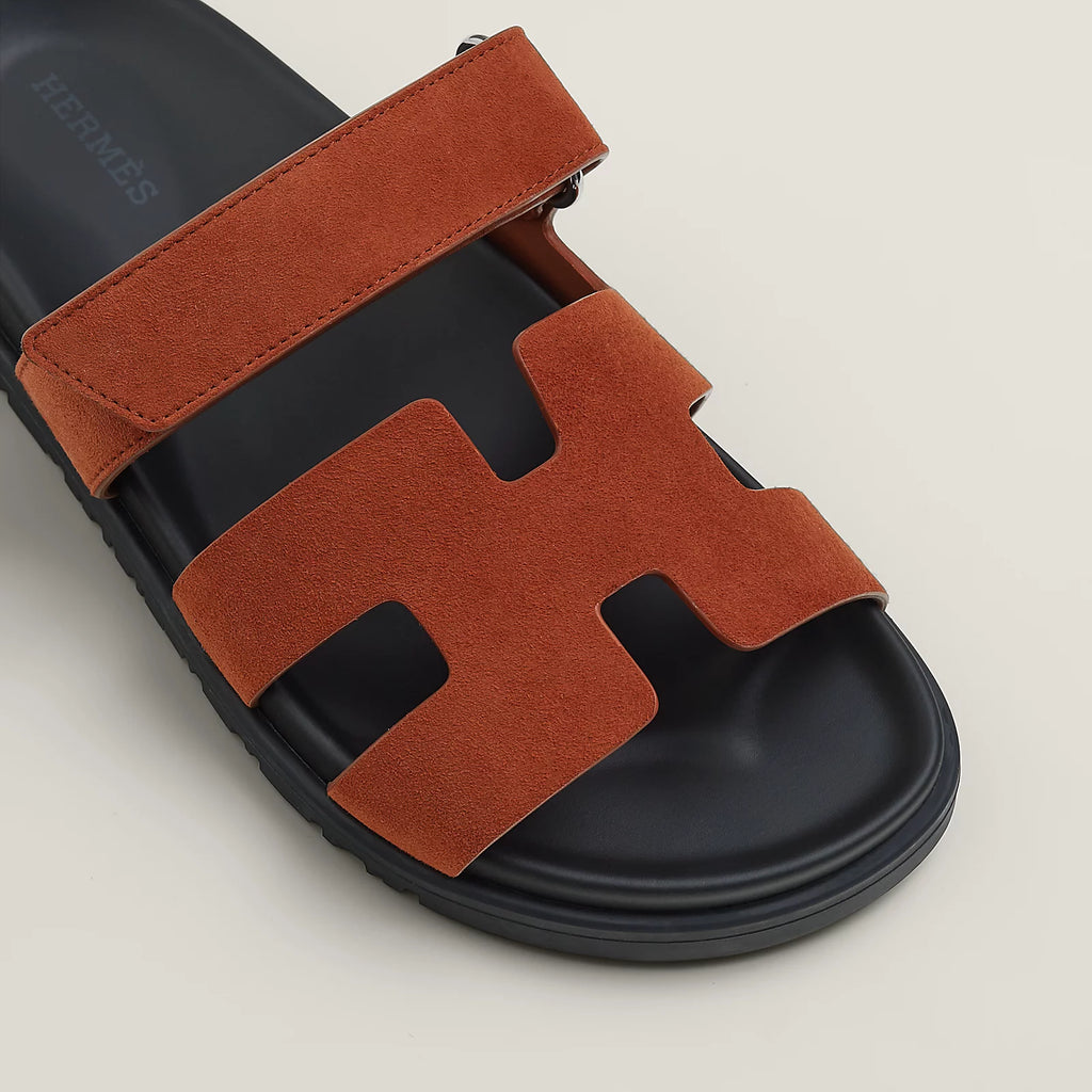 Hermès Chypre Sandals Orange Canyon