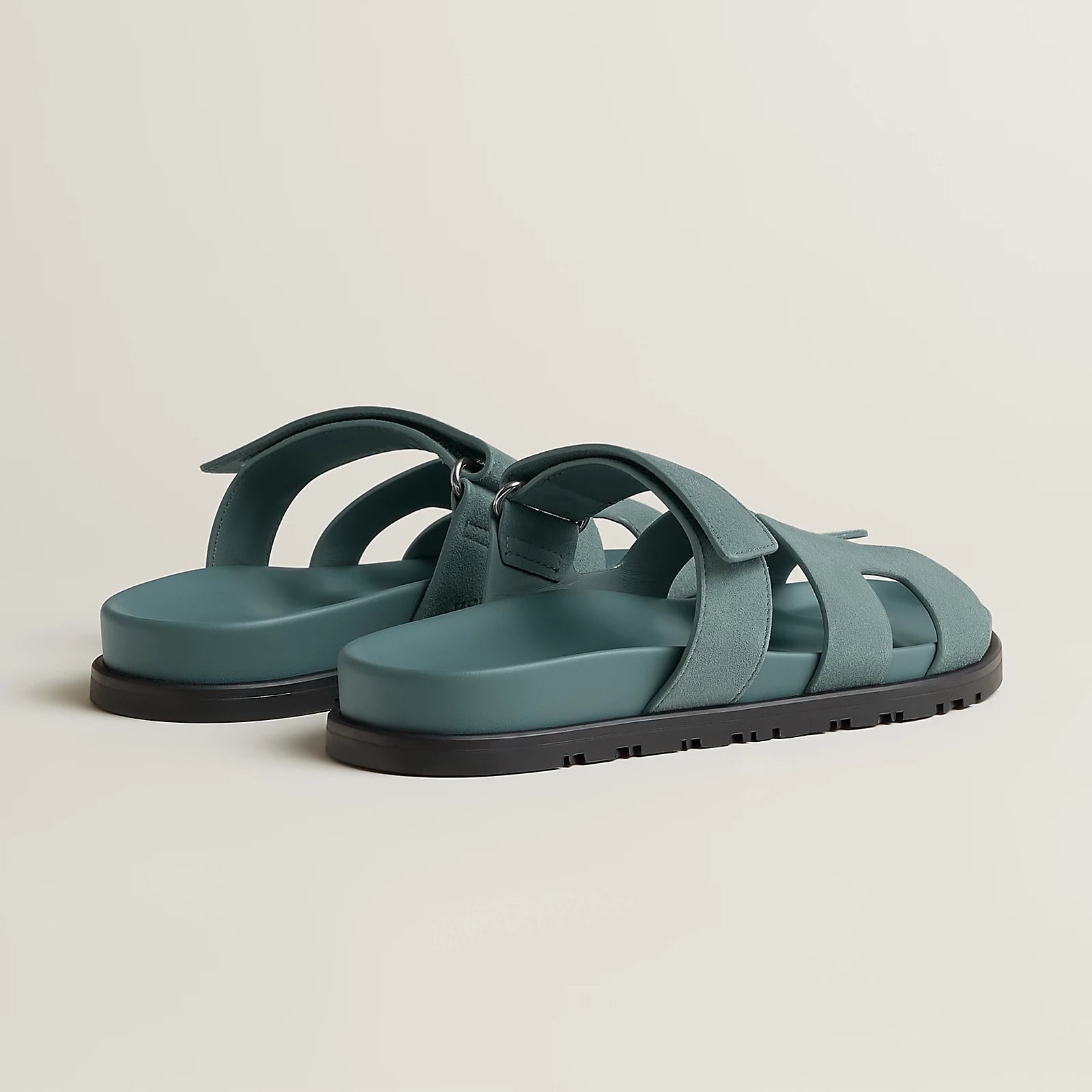 Hermès Chypre Sandals Bleu Tonnerre