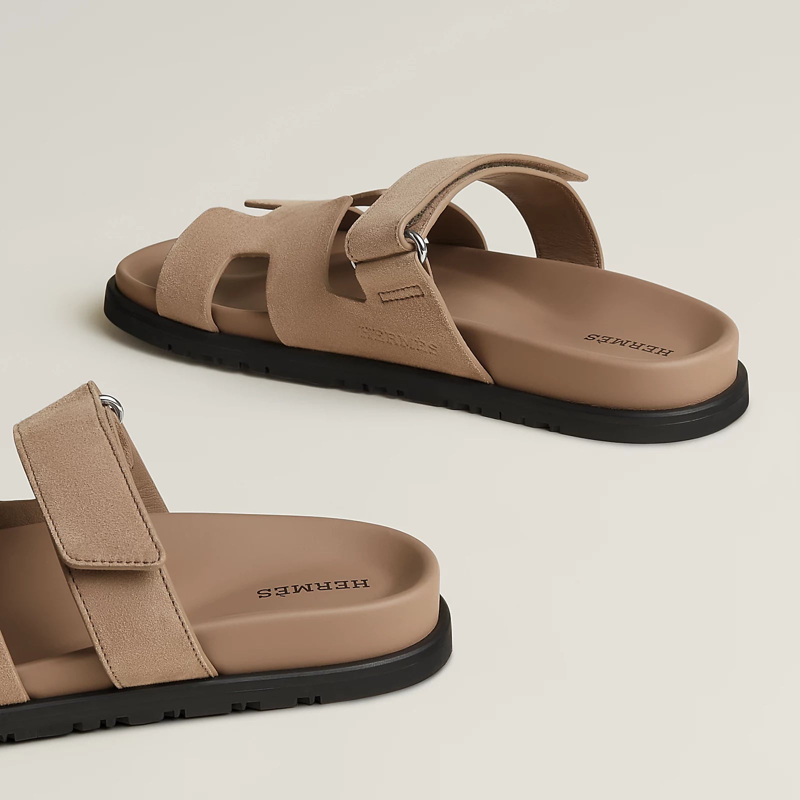 Hermès Chypre Sandals Beige Sable