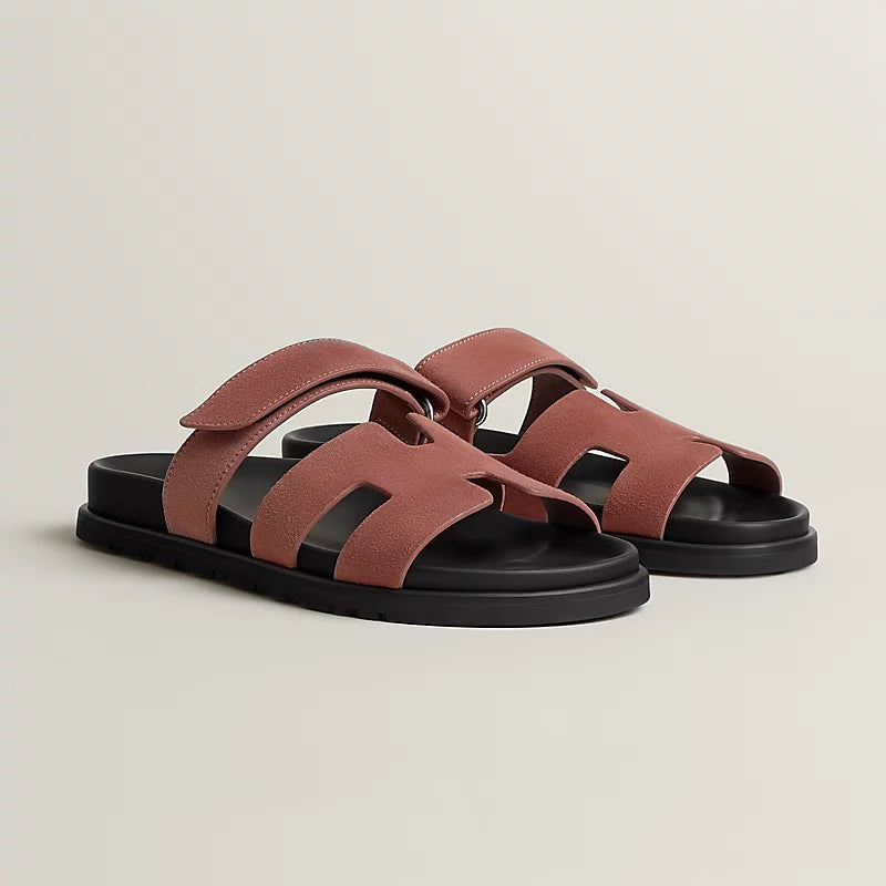 Hermès Chypre Sandals rose antique