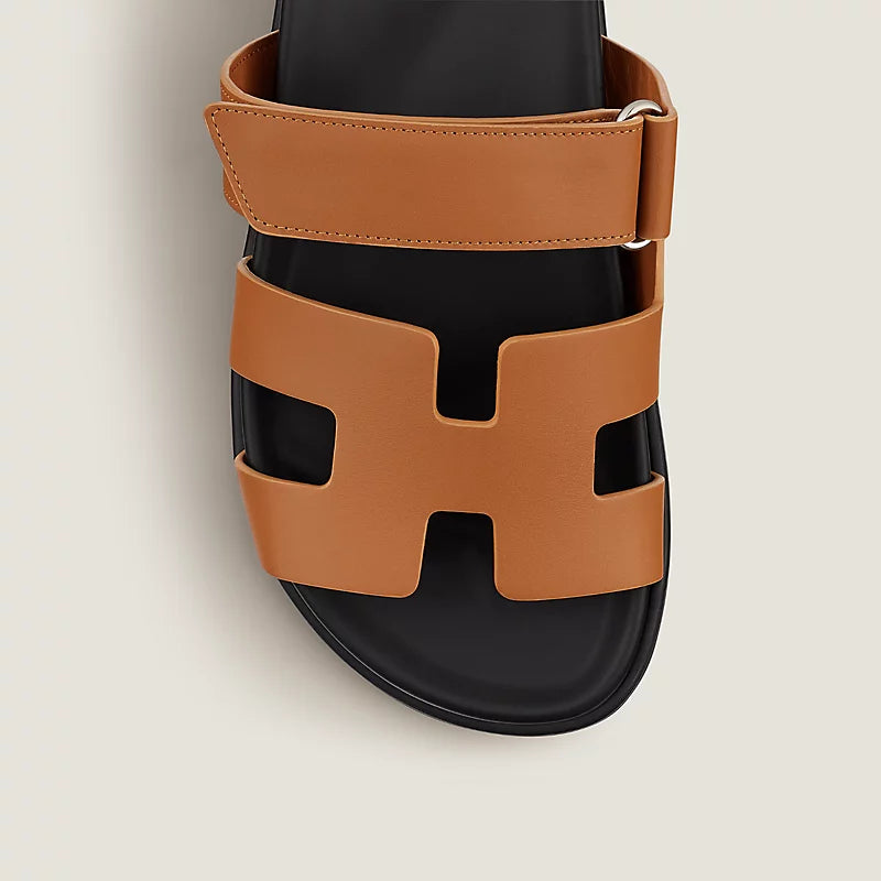Hermès Chypre Sandals Naturel