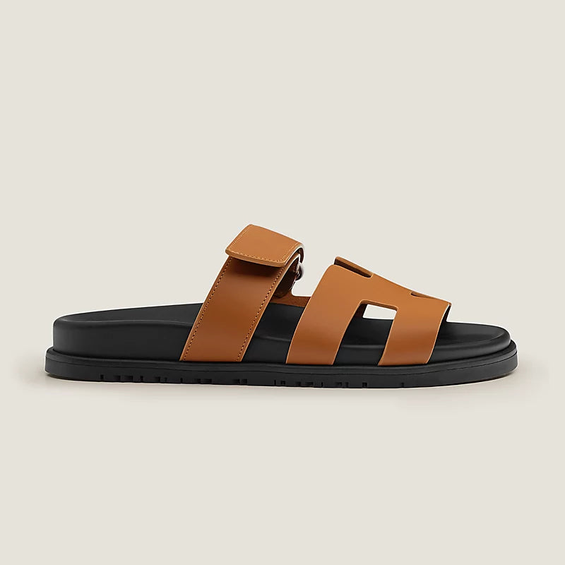 Hermès Chypre Sandals Naturel