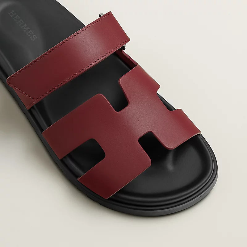 Hermès Chypre Sandals Rouge H
