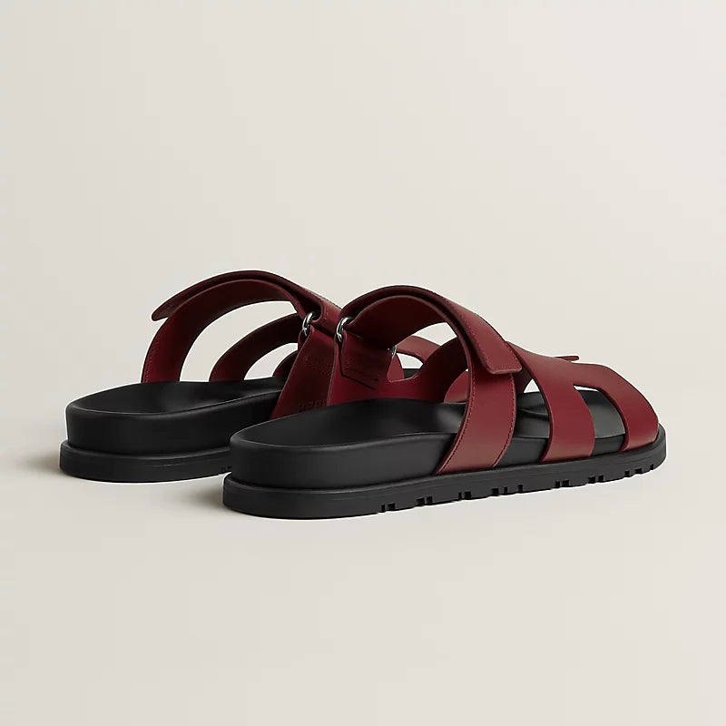 Hermès Chypre Sandals Rouge H