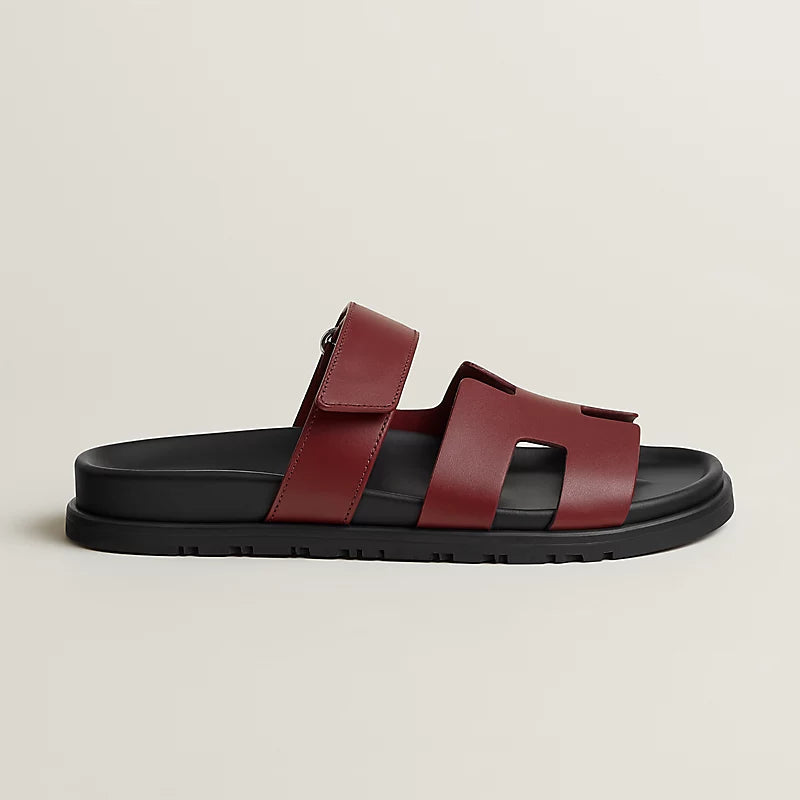 Hermès Chypre Sandals Rouge H