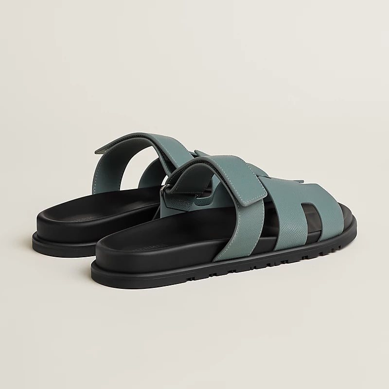 Hermès Mens Chypre Sandals Bleu Tonnerre
