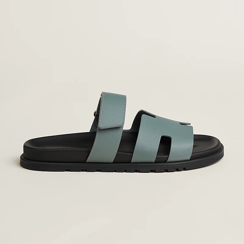 Hermès Mens Chypre Sandals Bleu Tonnerre