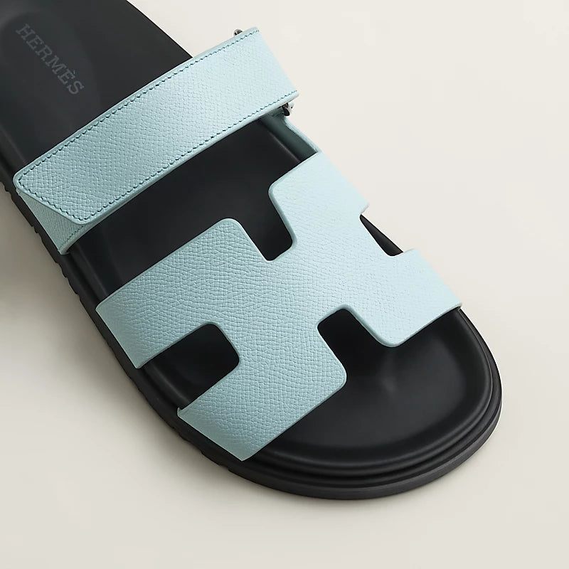 Hermès Chypre Sandals Bleu Brume