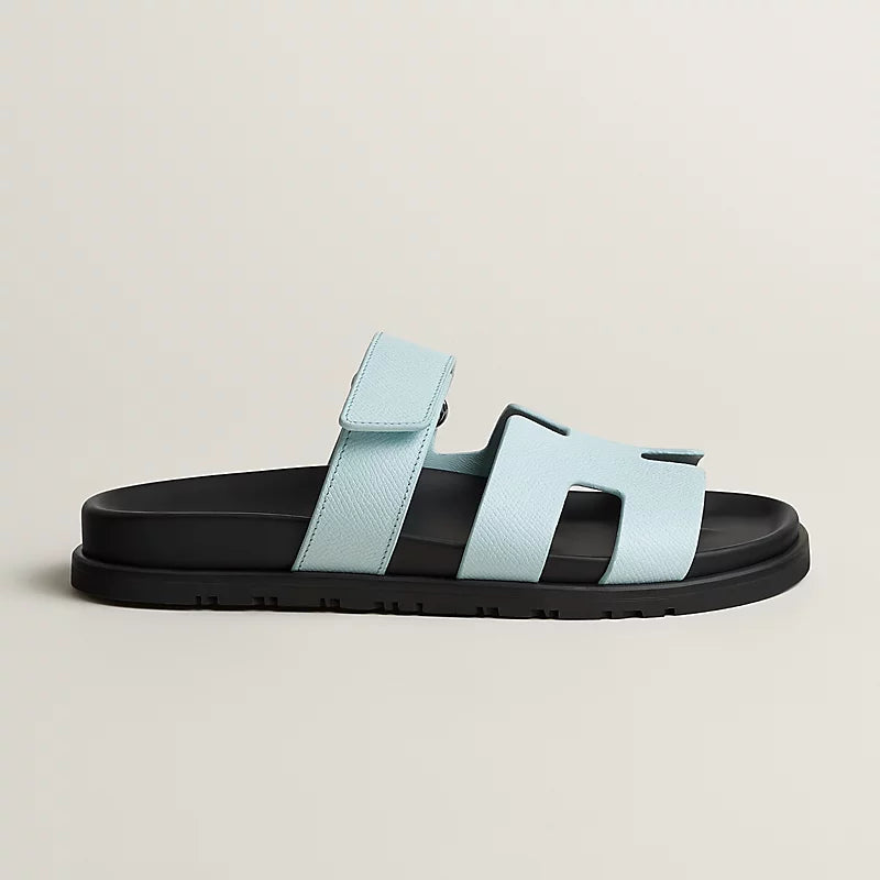 Hermès Chypre Sandals Bleu Brume
