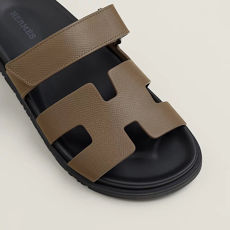 Hermès Chypre Sandals Etoupe