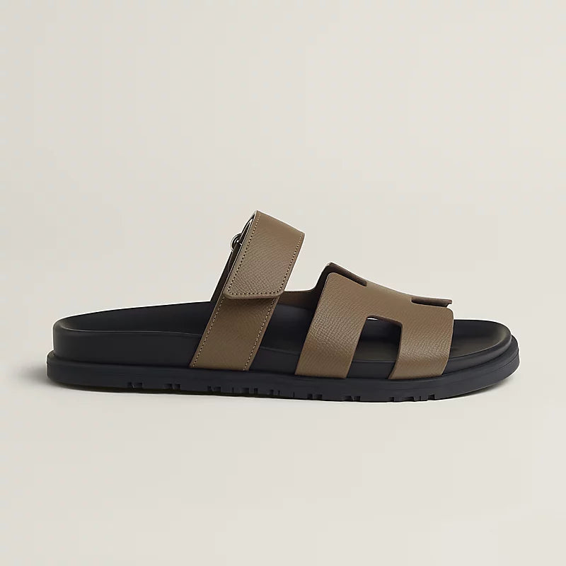 Hermès Chypre Sandals Etoupe