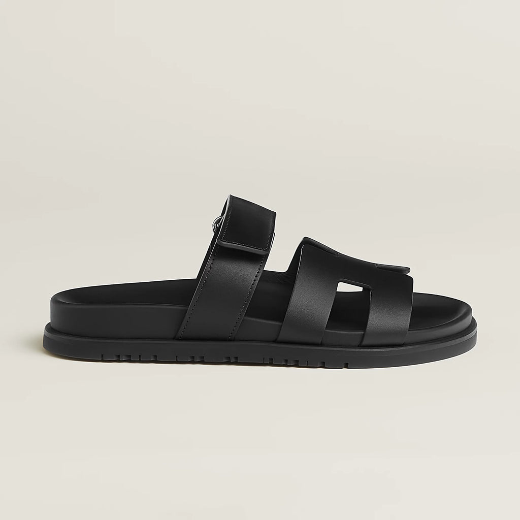 Hermès Chypre Sandals Noir
