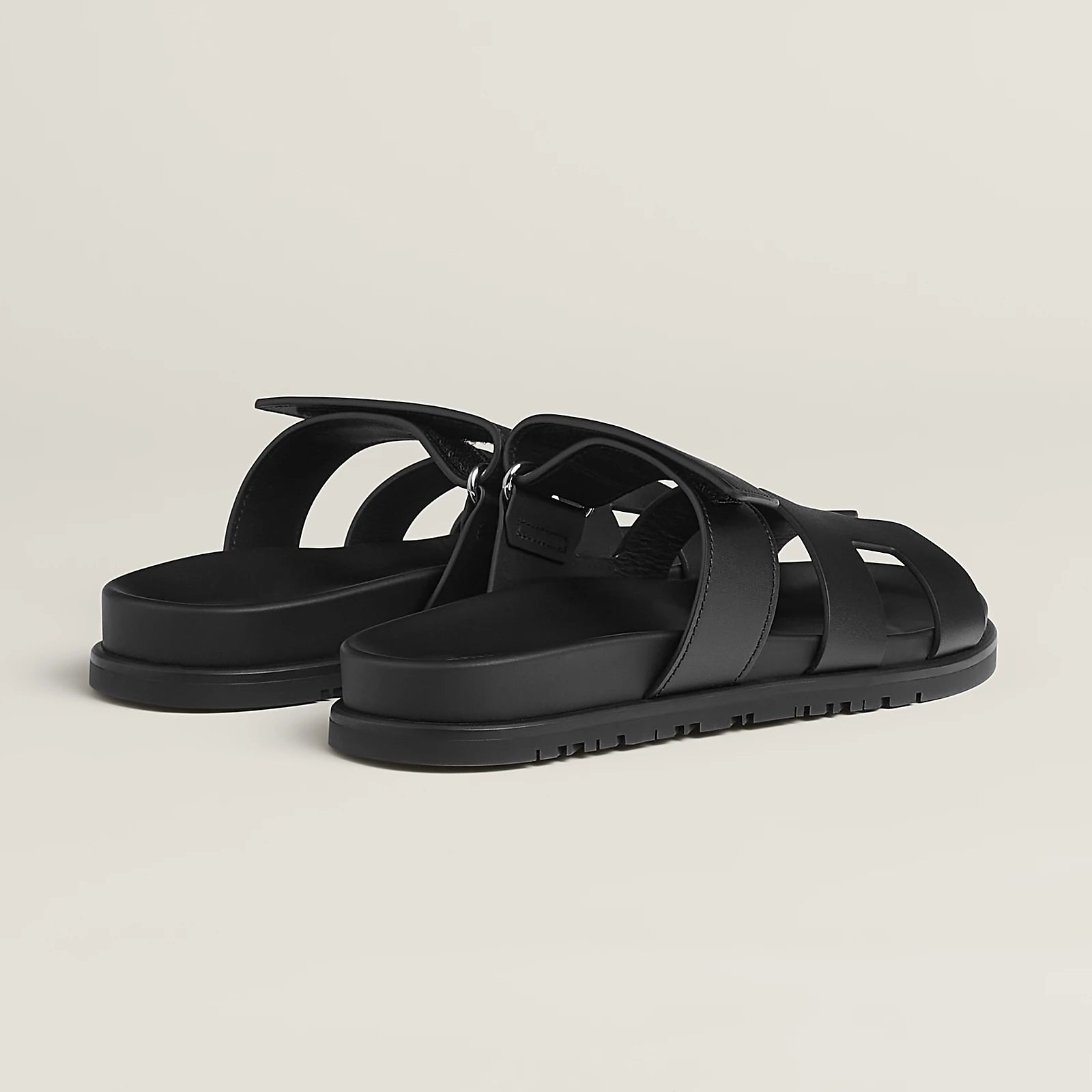 Hermès Chypre Sandals Noir