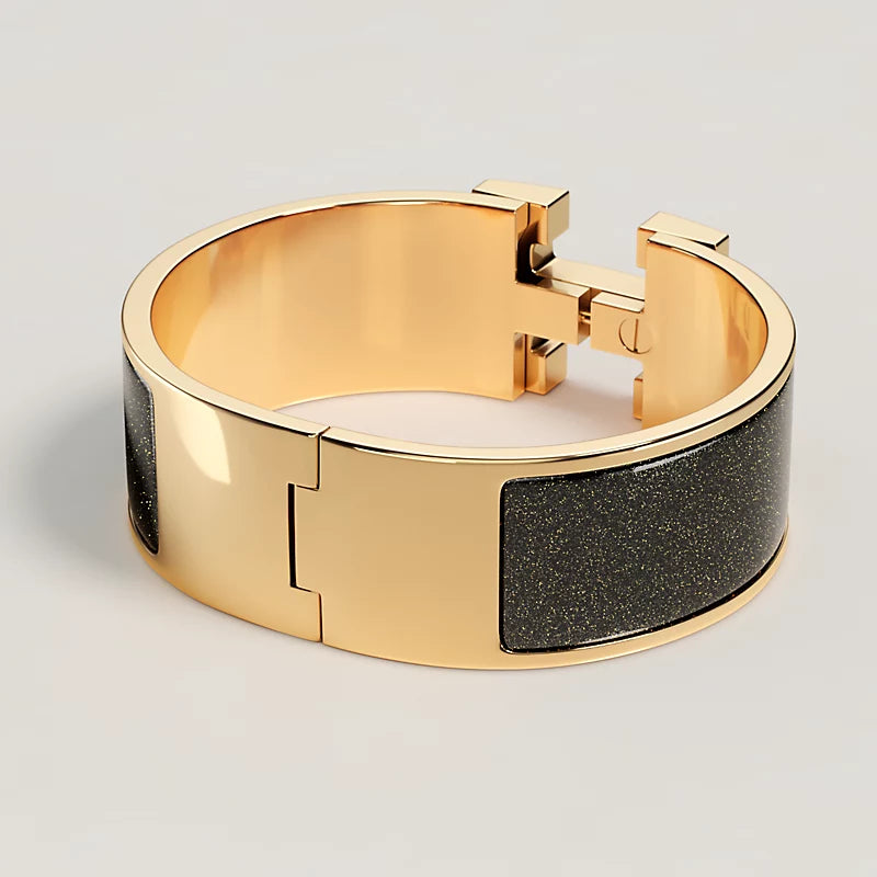 Hermès Clic Clac H Glitter Bracelet