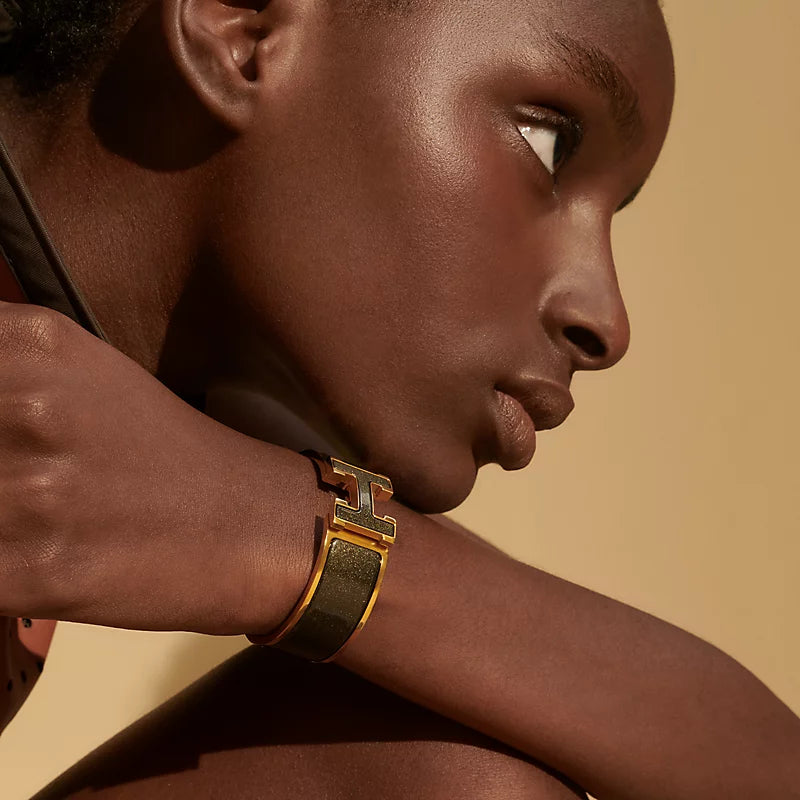 Hermès Clic Clac H Glitter Bracelet