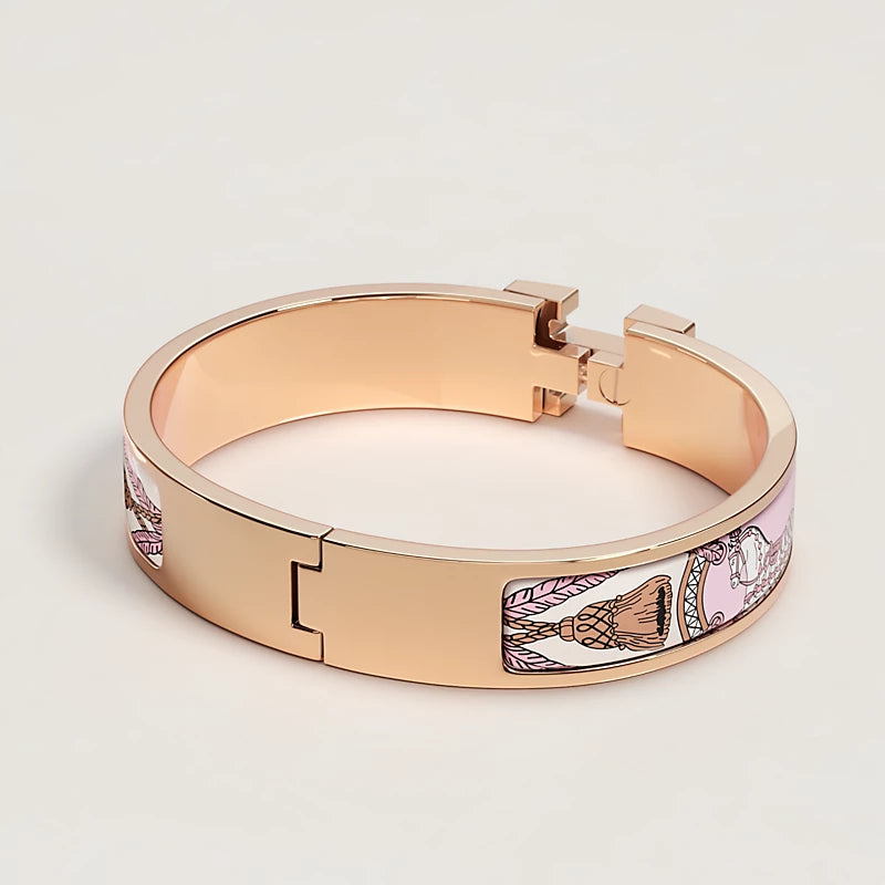 HermèsClic H Grand Apparat Bracelet Rose Gold Plated