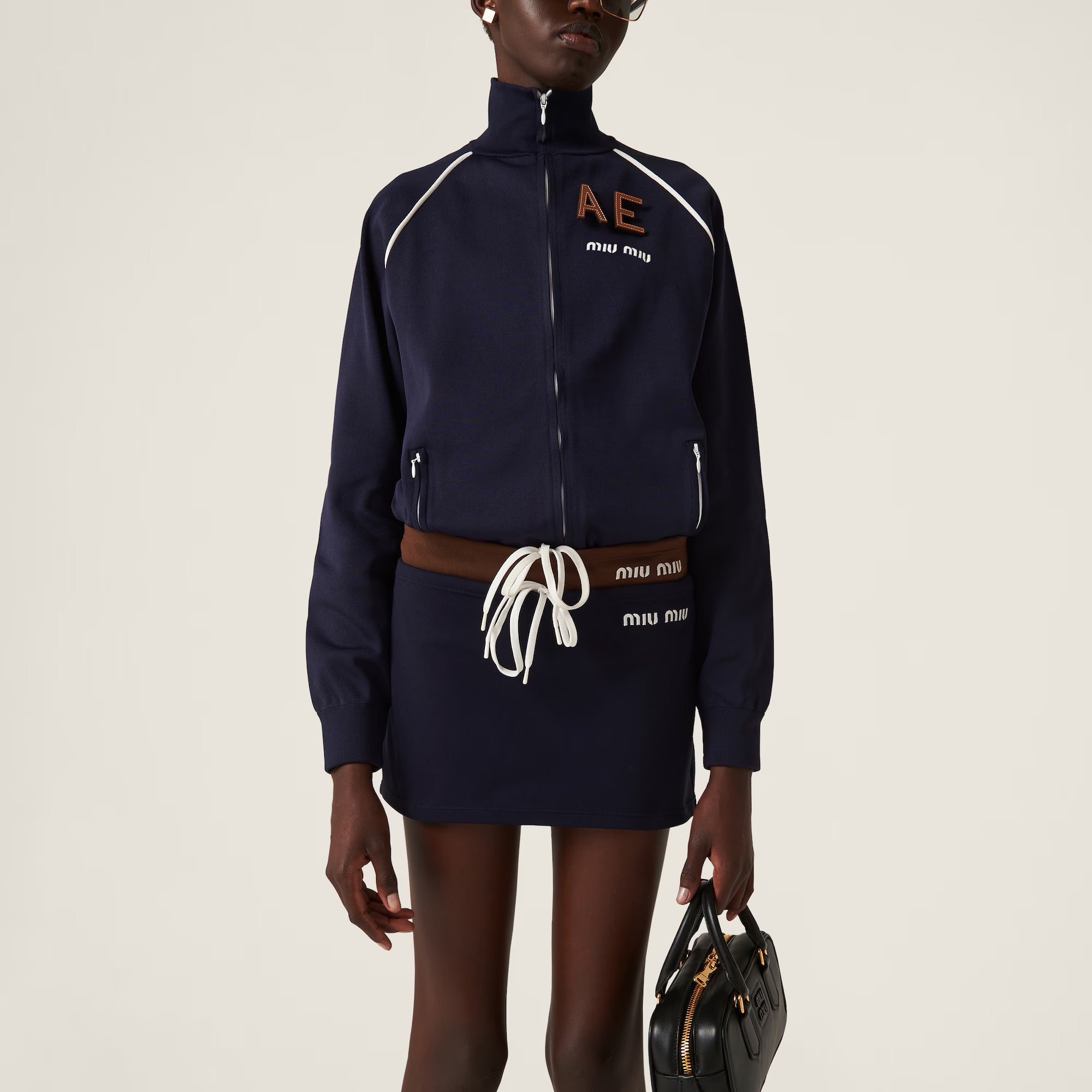 Miu Miu Technical yarn sweatshirt