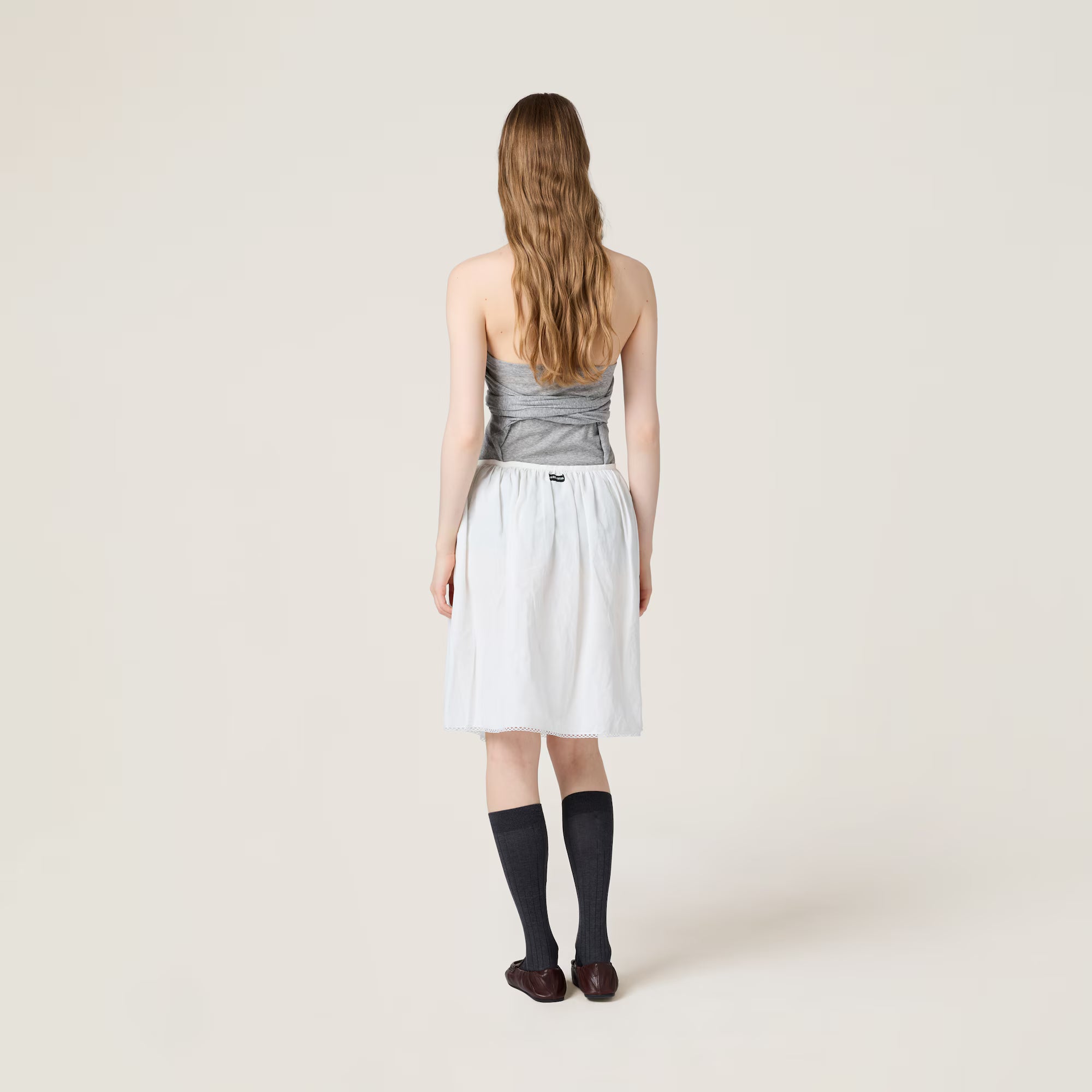 Miu Miu Ribbed jersey top