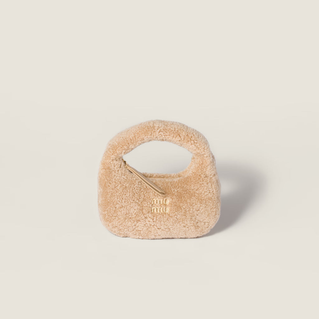 Miu Miu Wander shearling mini-bag