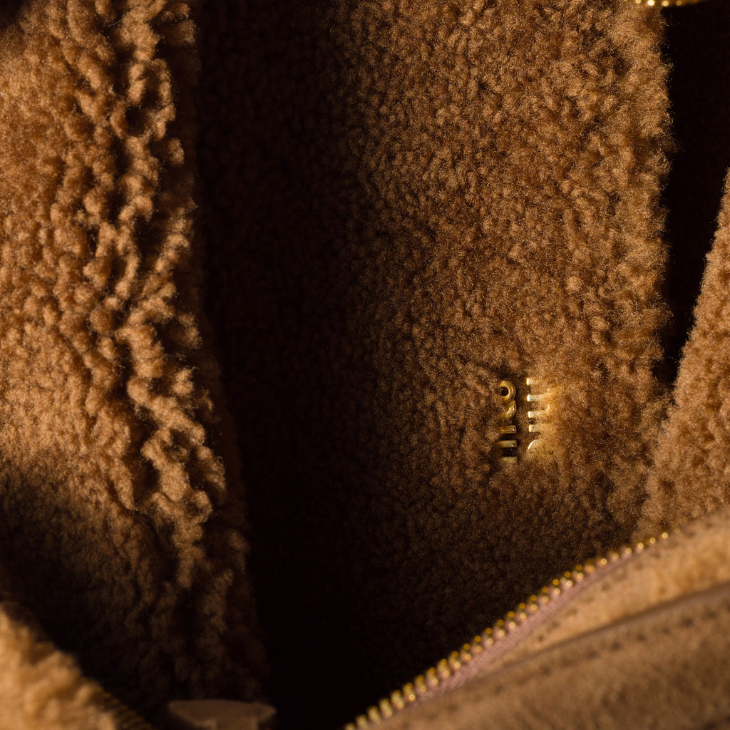 Miu Miu Aventure shearling bag