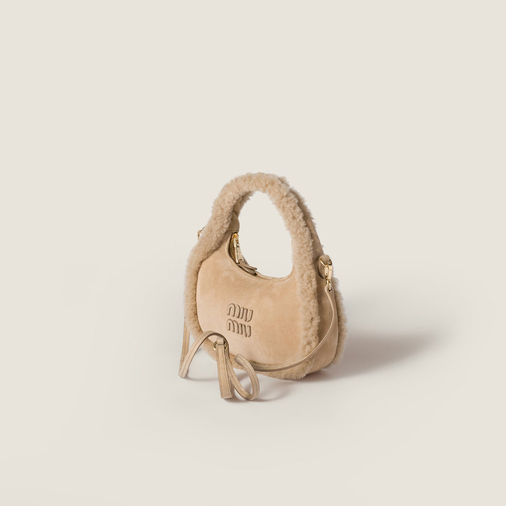 Miu Miu Wander shearling bag