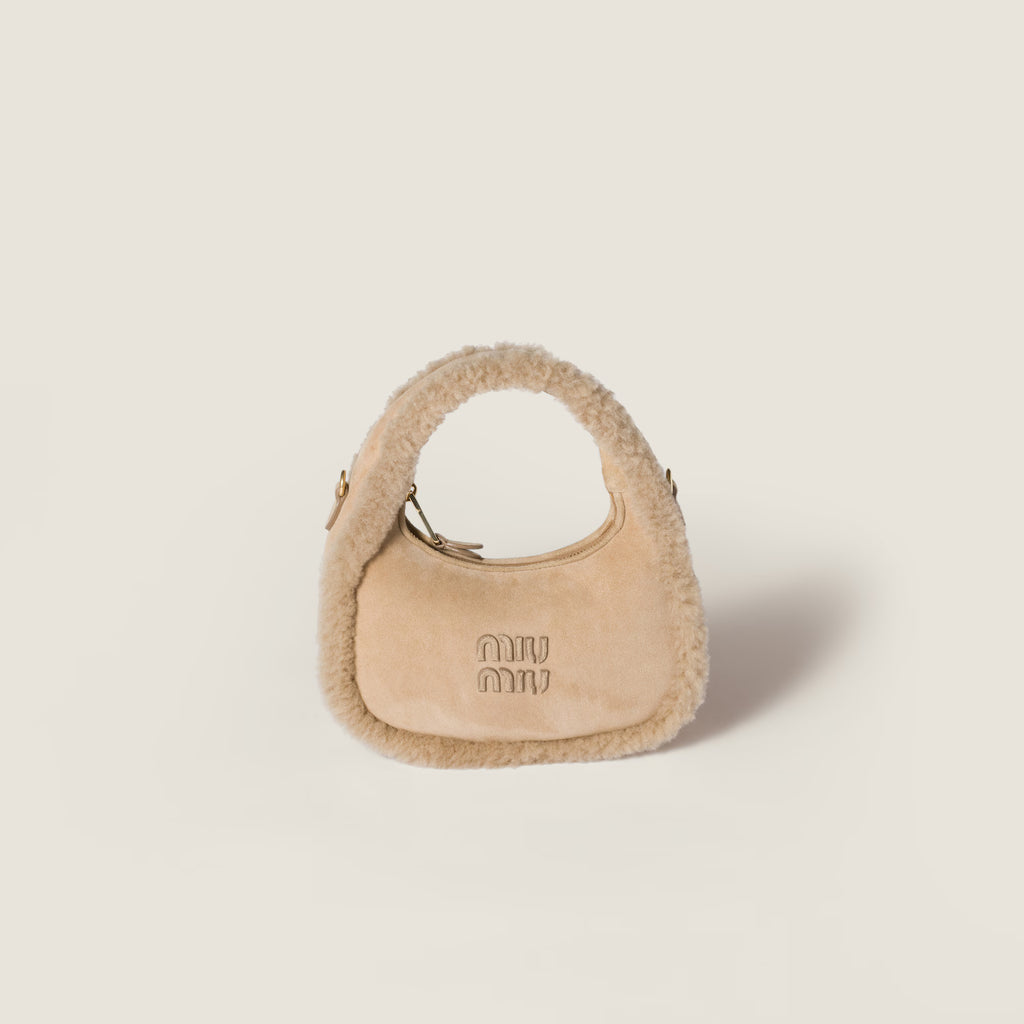 Miu Miu Wander shearling bag
