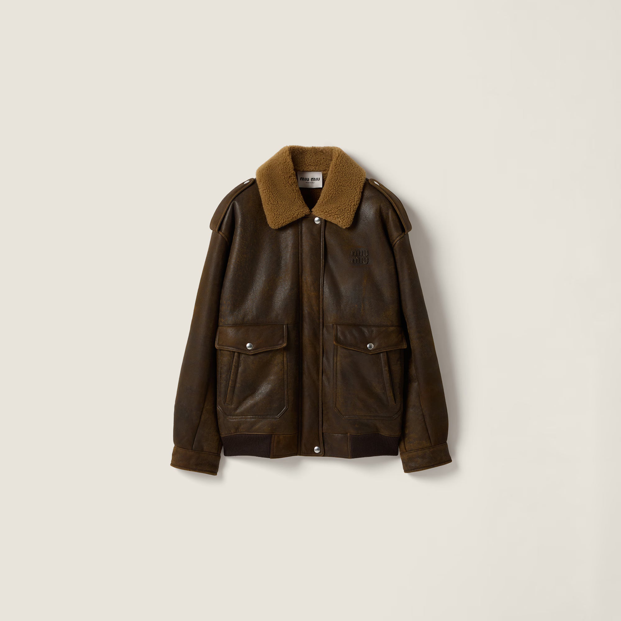 Miu Miu Shearling blouson jacket